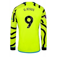 Camiseta Arsenal Gabriel Jesus #9 Segunda Equipación Replica 2023-24 mangas largas